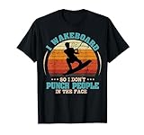 Wakeboarding Retro Vintage Wakeboard Wakesurfing Water Sport T-Shirt