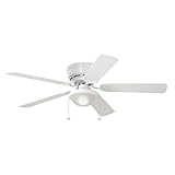 Harbor Breeze Armitage 52-in White Indoor Flush Mount Ceiling Fan with Light Kit
