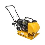 Stark USA 61006 Plate Compactor w/Water Tank Gas 6.5hp 196cc 4000lbs Force Construction Concrete Tamper Machine Power Paver