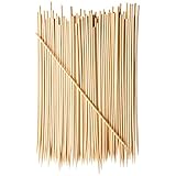 Comfy Package, 12 Inch Bamboo Wooden Skewers For Shish Kabob, Grilling, Fruits, Appetizers and Cocktails [100 Count]