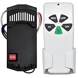 Universal Ceiling Fan Remote Control Kit Replacement for Harbor Breeze Hunter Hampton Bay Litex, 3-Speed Light Dimmer, with FAN28R Receiver, Replace FAN-53T 2AAZPFAN53T 11T KUJCE9103 UC7030T CENMING