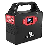 100-Watt Portable Generator Power Station, 40800mAh 151Wh CPAP Battery Pack, Home Camping Emergency Power Supply Charged by Solar Panel/Wall Outlet/Car with Dual 110V AC Inverter, DC 12V, USB Ports