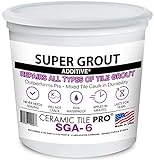 SGA 6 - Super Grout Additive Premium Waterproof Tile Grout Repair Kit (Grout Sold Separately) - Kit Includes Applicator - Mixing Cups & Sticks - Makes 18 oz Epoxy Grout - Made in USA