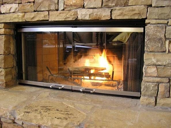 fireplace glass