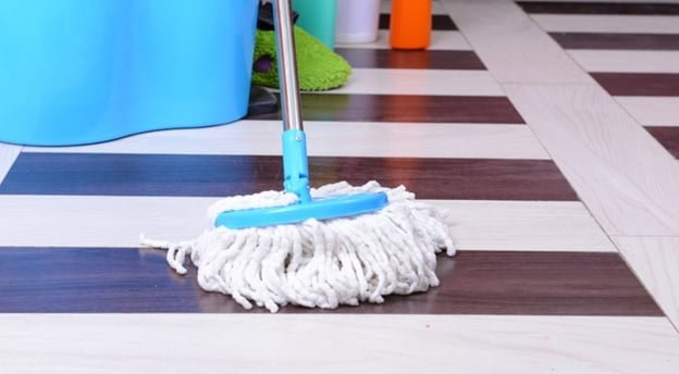 clean linoleum floors