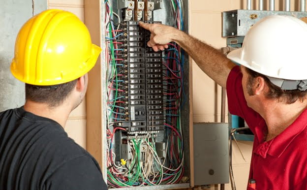 electricians discussing