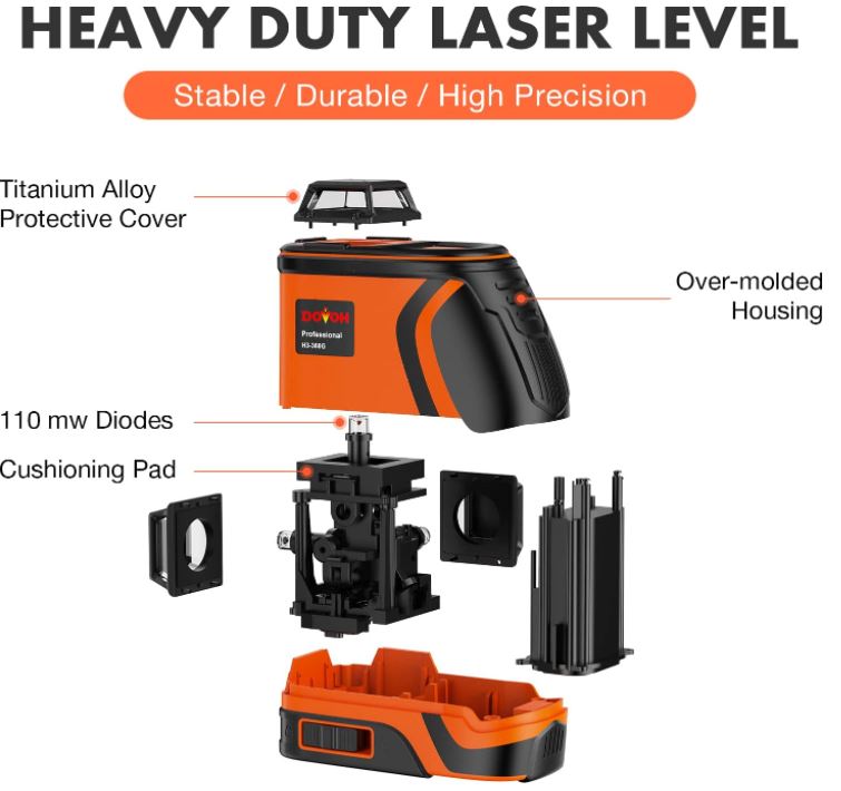 DOVOH Outdoor Laser Level H3-360G